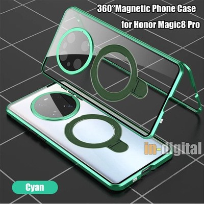 360° Schutzhülle für Honor Magic8 Pro Phone Case Full Cover Metall Doppelglas 