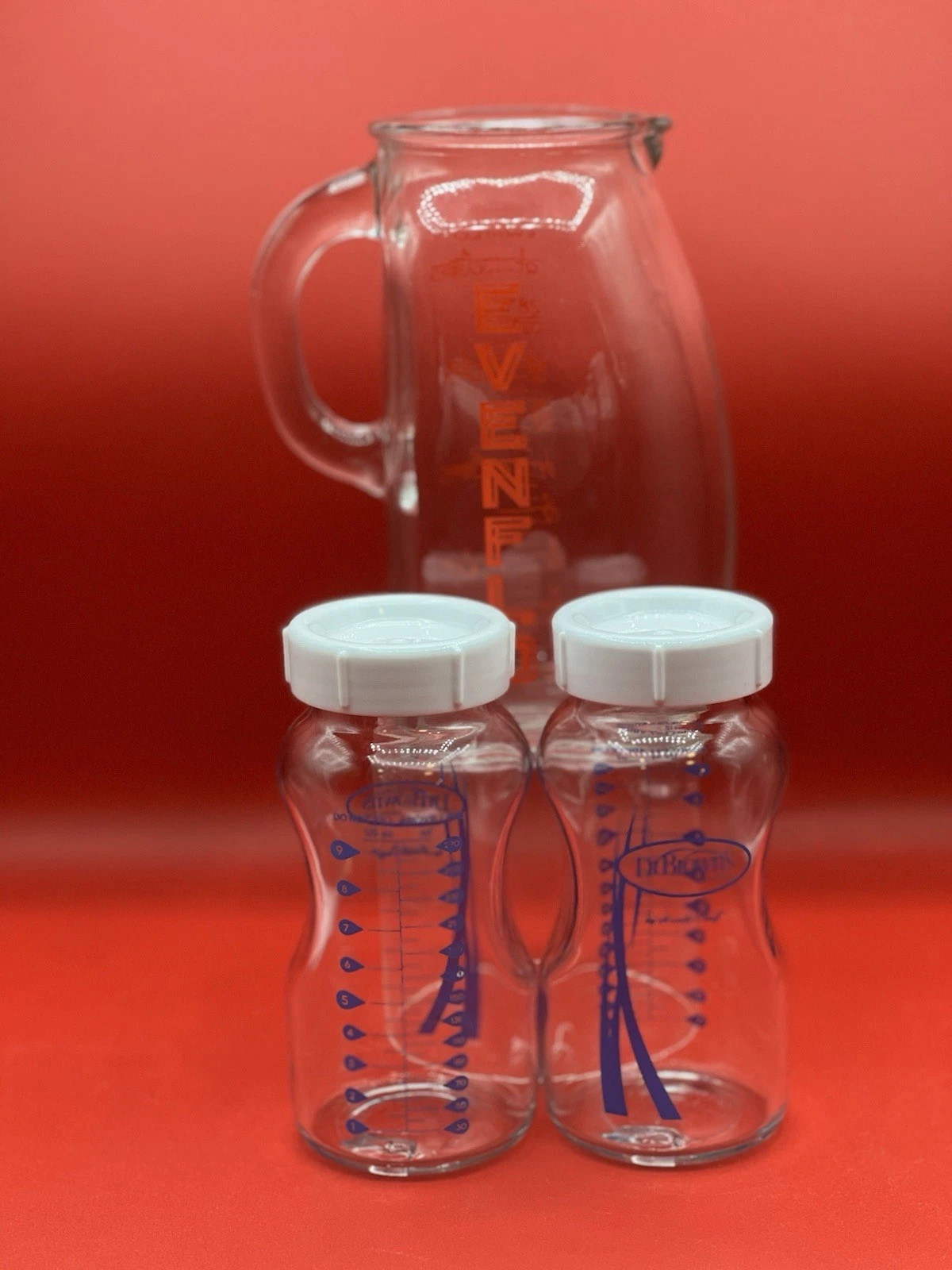 Vintage Evenflo Measuring Glass Baby Formula Pitcher & 2 Glass Dr Browns Bottle
Opens in a new windo