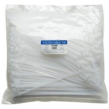 1000 pcs 4 inch Cable Zip Ties Heavy Duty, 4  3 x 100mm , White