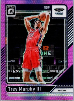 2024-25 Donruss Optic #179 Trey Murphy III Hyper Pink
