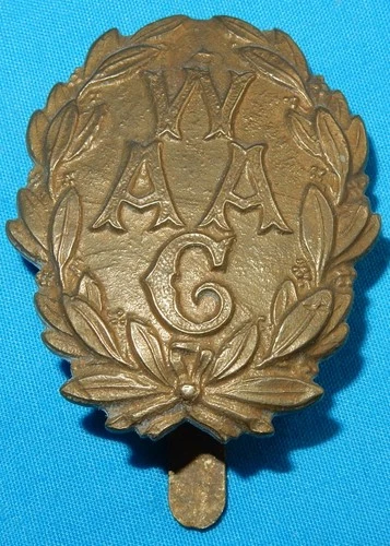 1917-1918 WW1 WAAC WOMEN'S ARMY AUXILIARY CORPS MILITARY CAP BADGE WORLD WAR I