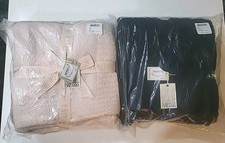 2 Pack Barefoot Dreams CozyChic Throw - Indigo And Pink 54x72 New