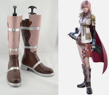 Final Fantasy 13 Lightning Cosplay Costume Boots Boot Shoes