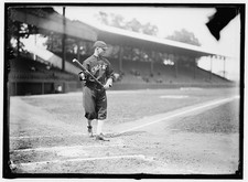 Photo:Chicago AL Ray Schalk 1913 baseball player at bat Chicago stadium