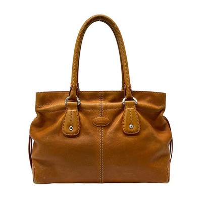 TOD'S - Light Brown Leather Tote Bag