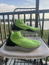 nike rise react flyknit lime blast