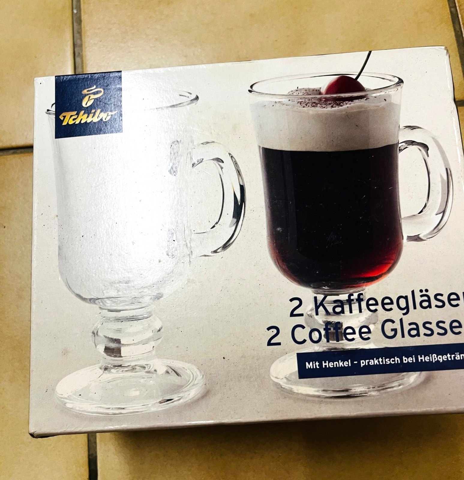 Neu! 2 Gläser für Irish Coffee