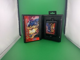 Disney's Aladdin - Sega Genesis *Complete with Manual* Preowned Free Shipping