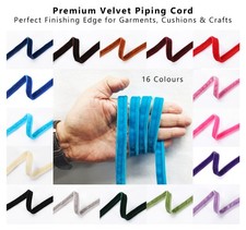 Velvet Piping Cord Flanged Sewing Trim Upholstery Cushion Home D cor Dressmaking