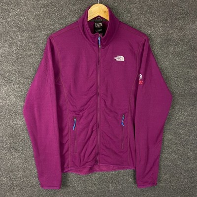 The North Face Summit Series Mens Jacket Size Small Purple Polartec Long Sleeve