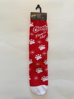 NEW Odd Sox Cheetos Flamin' Hot Red Crew Socks Size 6-13