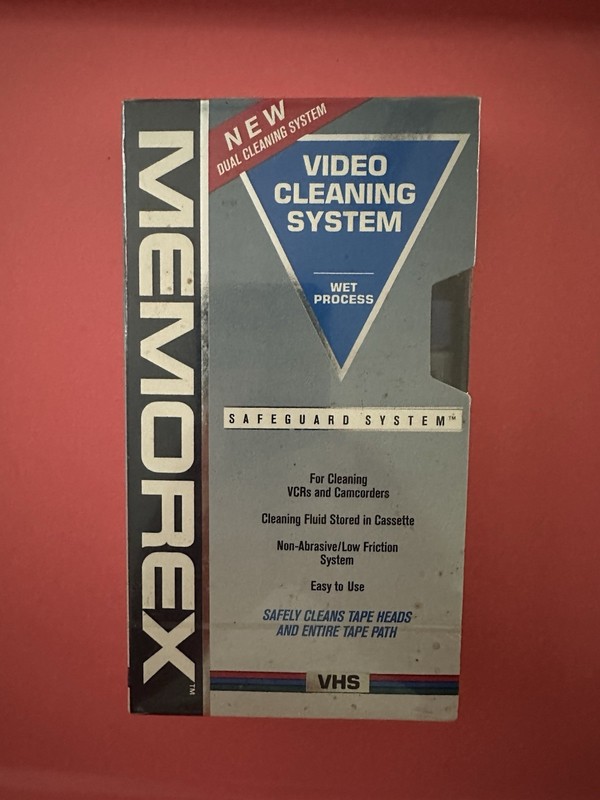 Memorex Safeguard System Sealed NOS Wet Process VCR/Camcorder Cleaning System