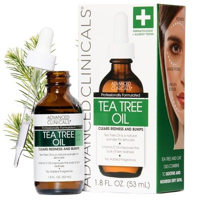 Advanced Clinicals Tea Tree Oil For Skin 1.8 Fl Oz (Pack of 1), 