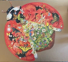 FX Schmid COMPLETE Janet Skiles 1000 piece Puzzle~ Lady Bug Landing~ 2 feet+