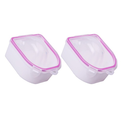 2pcs Soak Off Bowls Nail Soak Off Bowl Nail Polish Remover Bowl