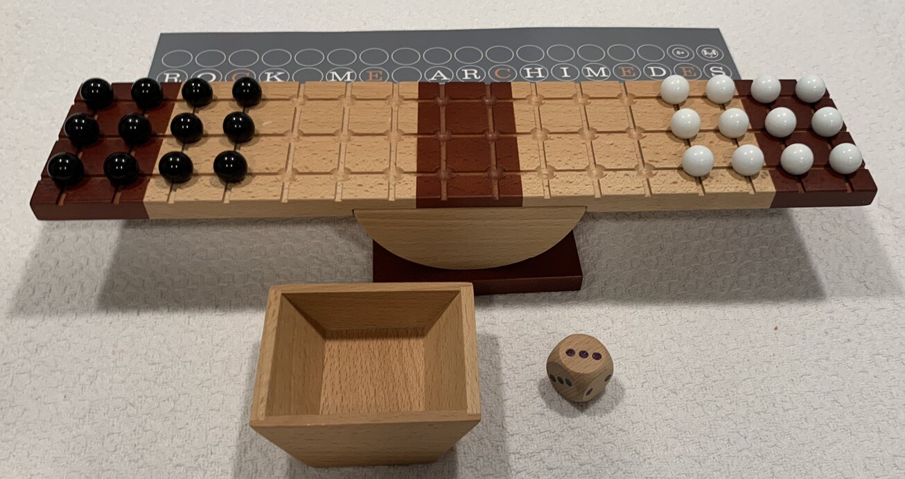 ROCK ME ARCHIMEDES Strategic Wooden Board Game, Marbles the Brain Store