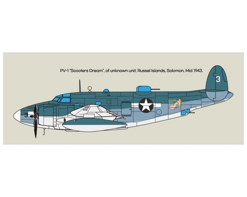 Academy USN Lockheed PV-1 "Solomon Islands Theatre" 1:48 12347 modellismo - Foto 10 di 11