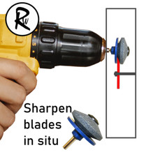Blade Sharpener Lawnmower Rotary Garden Tool For Rotary Drill