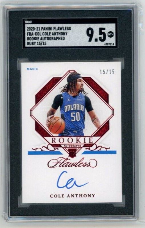 2020-21 Panini Flawless - Rookie Autographs Cole Anthony