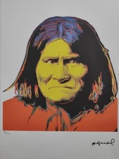 Andy Warhol Signed - Geronimo - Certificate Leo Castelli