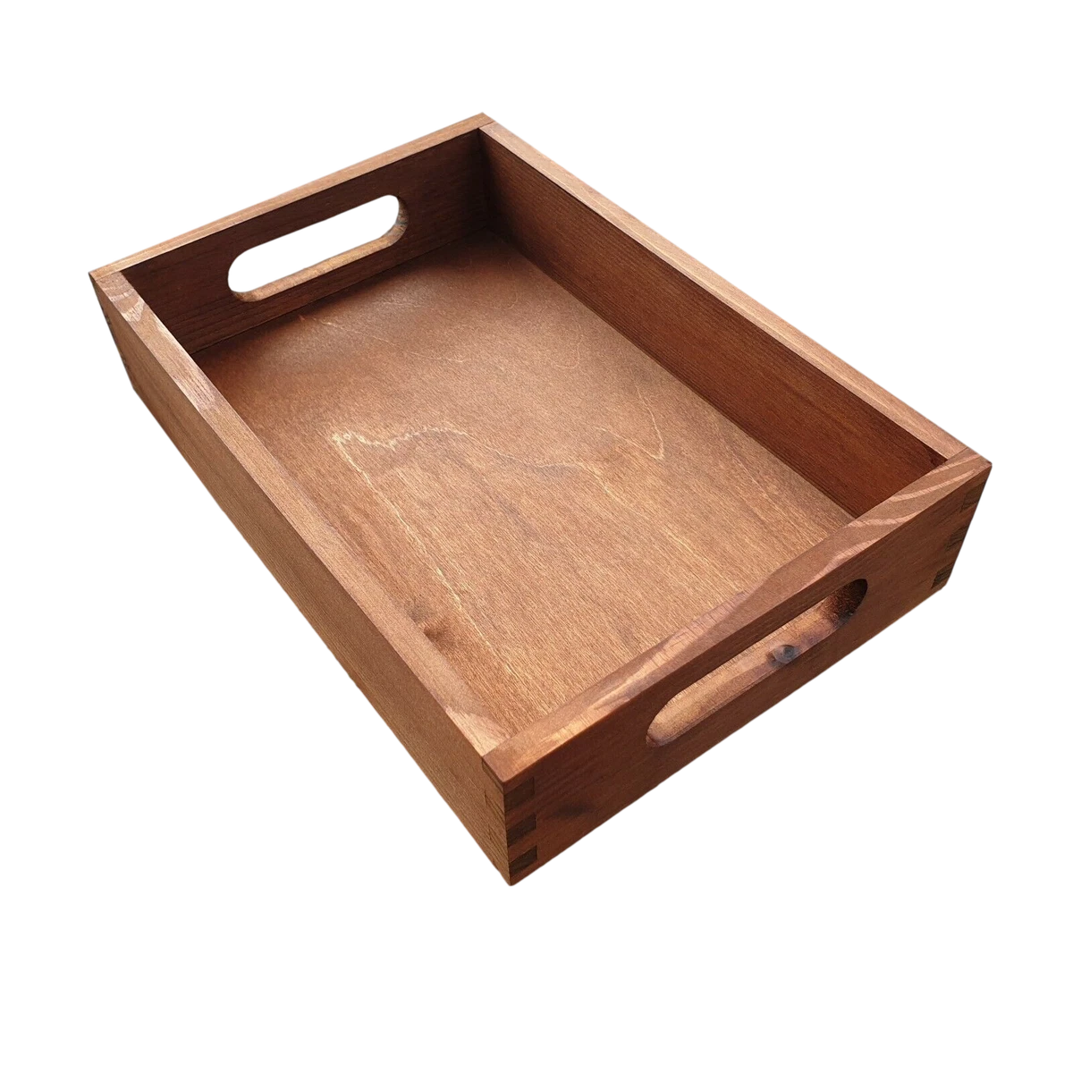 Wooden Serving Tray 30cmx20cmx 6.3cm in Brown Colour