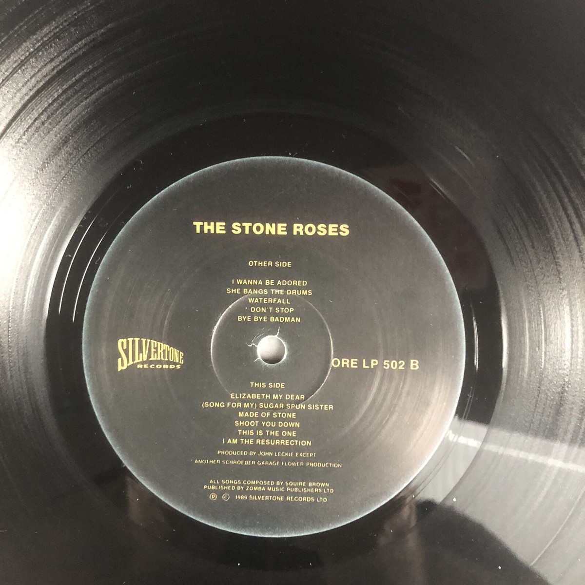 THE STONE ROSES 1st LPレコード　UK盤 LP VINYL THE STONE ROSES SELF TITLED DEBUT ALBUM ORE LP 502