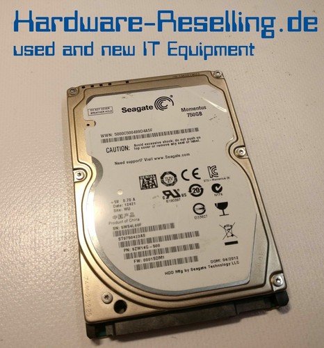 Seagate 750GB 5400 rpm 2.5" SATA ST9750423AS 9ZW14G-500 0001SDM1