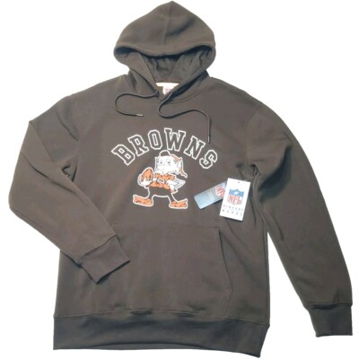 Cleveland Browns NFL Team Apparel Hoodie Sweatshirt Men's Sz Small FREE SHIP $85