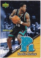2004-05 UPPER DECK ROOKIE REVIEW SWATCH: DAHNTAY JONES-GRIZZLIES/CAVALIERS CHAMP