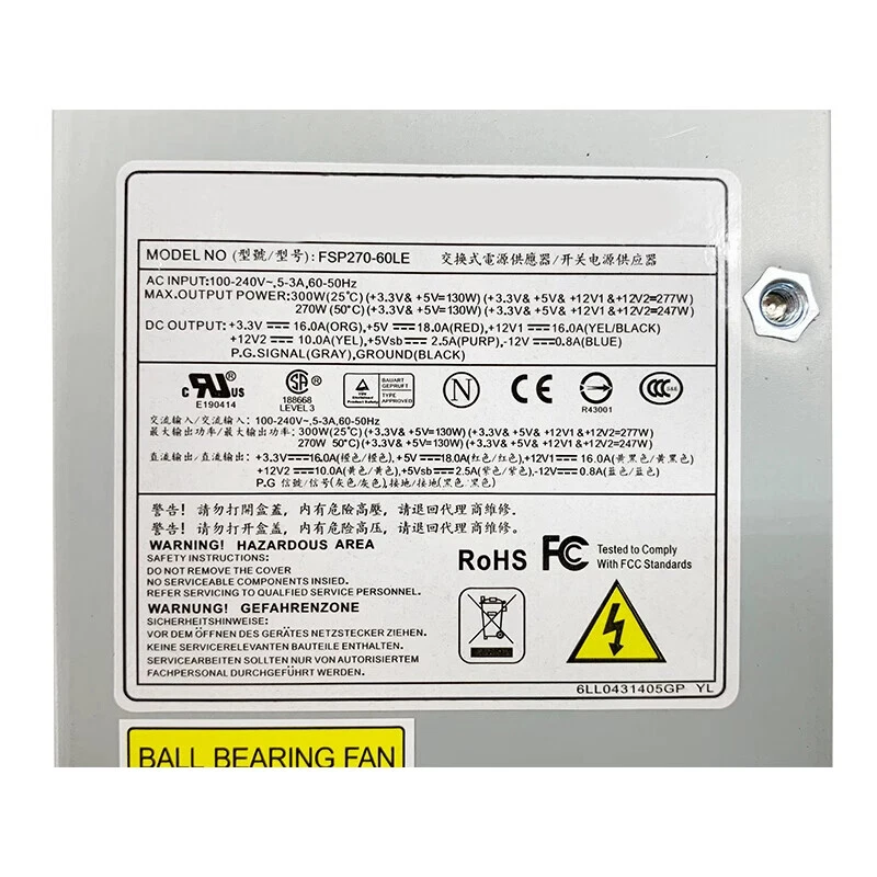 Server Power Supply FSP270-60LE 1U PSU Flex ATX NAS Shuttle 24-Pin +4-PIn 270W - Image 4 of 4