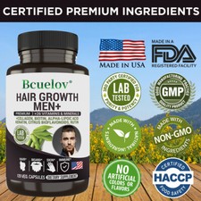 Hair Growth Men Supplement Promotes Scalp Health Blood Circulation 120 Pills US