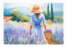 Tableau Création originale - Couleurs de Provence - Lavandes