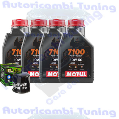 Inspektionskit Öl Motul 7100 10W50 für Triumph 865 Bonneville T100 Edition ��2013