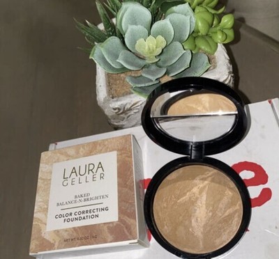 Laura Geller Baked Balance-n-Brighten Color Correcting Foundation Sand NEW
