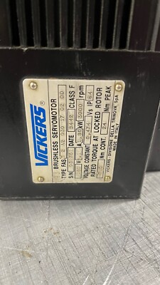 Vickers FAS-T2-A2-030-17-02-00 AC Servo Motor Brushless S/N 031751