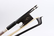 4/4 Violin Bow Color Silk Braid Carbon FIber Ebony Frog Bows Hair Flower Inlay