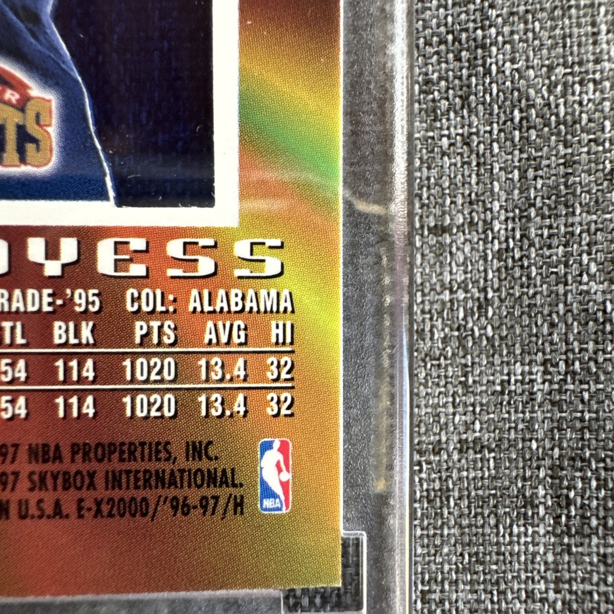 1996-97 Skybox EX 2000 CREDENTIALS /499 Antonio McDyess ?SCARCE 