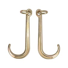15 J Hook Heavy Duty Grade G70 Tow Axle Strap Wrecker Roll Back Clevis 5400 Wll