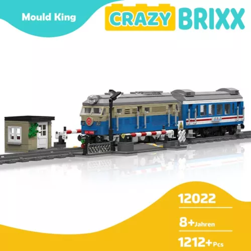 Mould KING 12022 DF4B Diesel Lokomotive Eisenbahn Zug Klemmbausteine NEU&OVP
