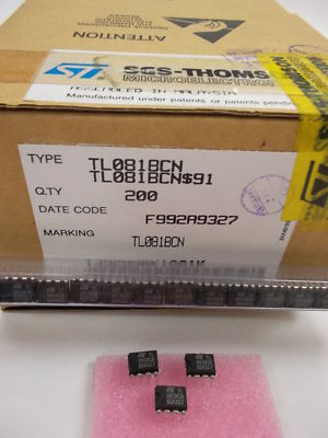 10 pieces TL081BCN GENERAL PURPOSE J-FET SINGLE OP AMP DIP8 NEW ~ 