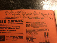 Czasopismo Magiczne 1940 z dedykacją Tauer-Turmi Czarodziej Magiczny Krąg