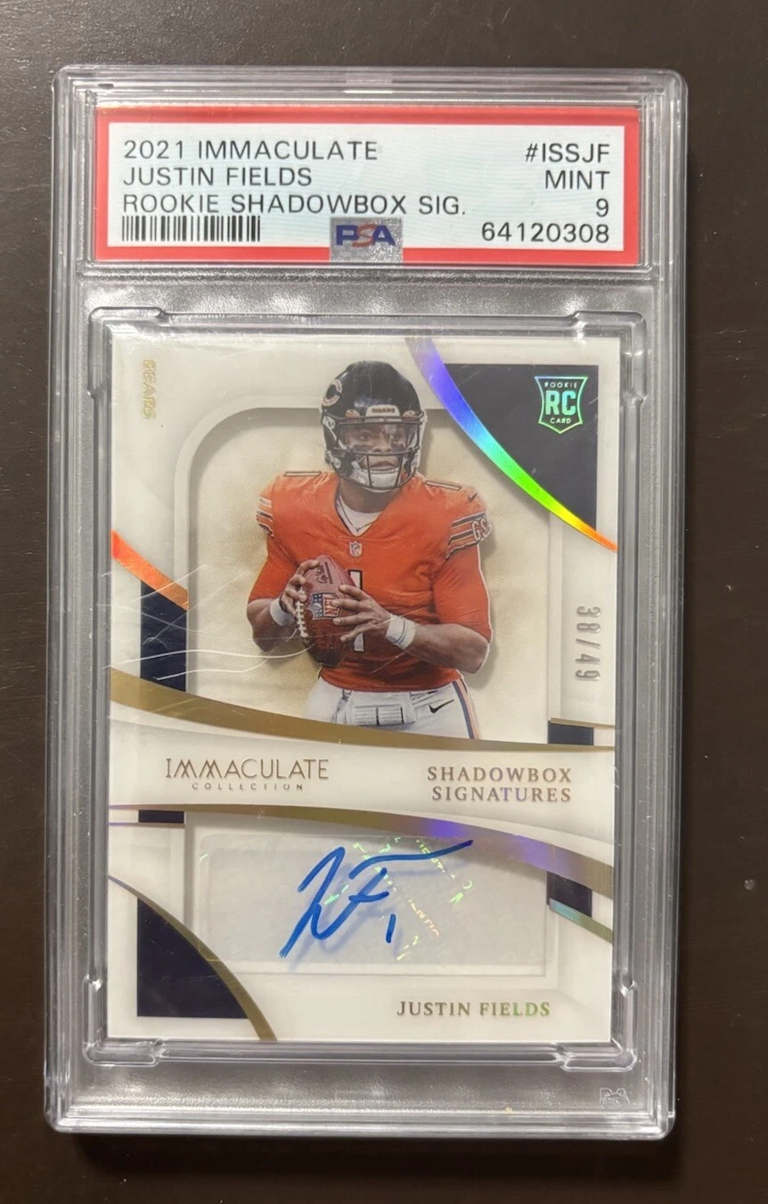 Justin Fields Panini Immaculate Collection Rookie Shadowbox Signatures #ISSJF Base