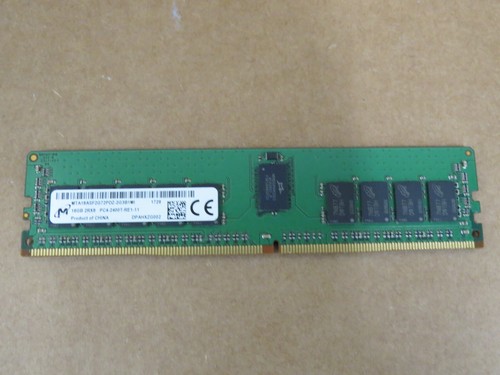 Barrette De RAM Serveur Micron 16GB DDR4-2400 ECC Registered (RDIMM) - PC4-19200 - 288 Broches - Occasion