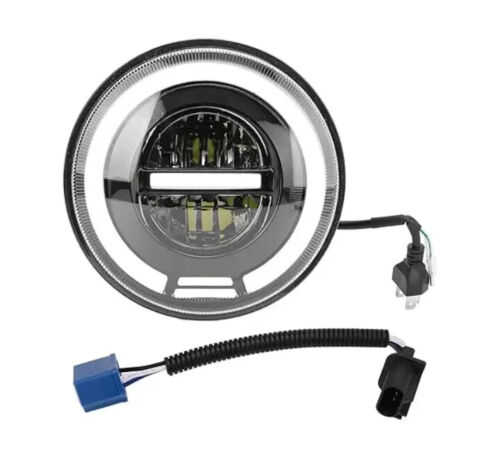 Headlight assembly HJG Minus Type 7 Inches for all Royal Enfield Bikes (New DRL) - Picture 2 of 4