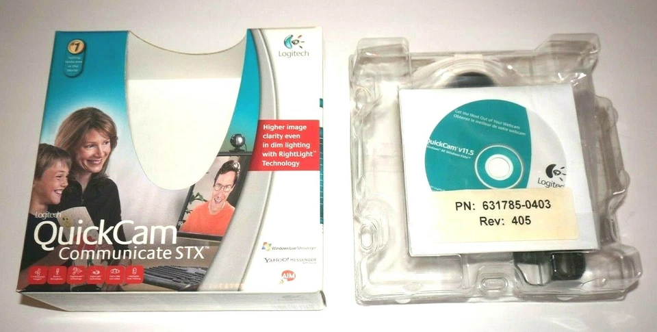 Logitech Quick Cam Communicate STX USB Webcam - Black - Image 3 of 4