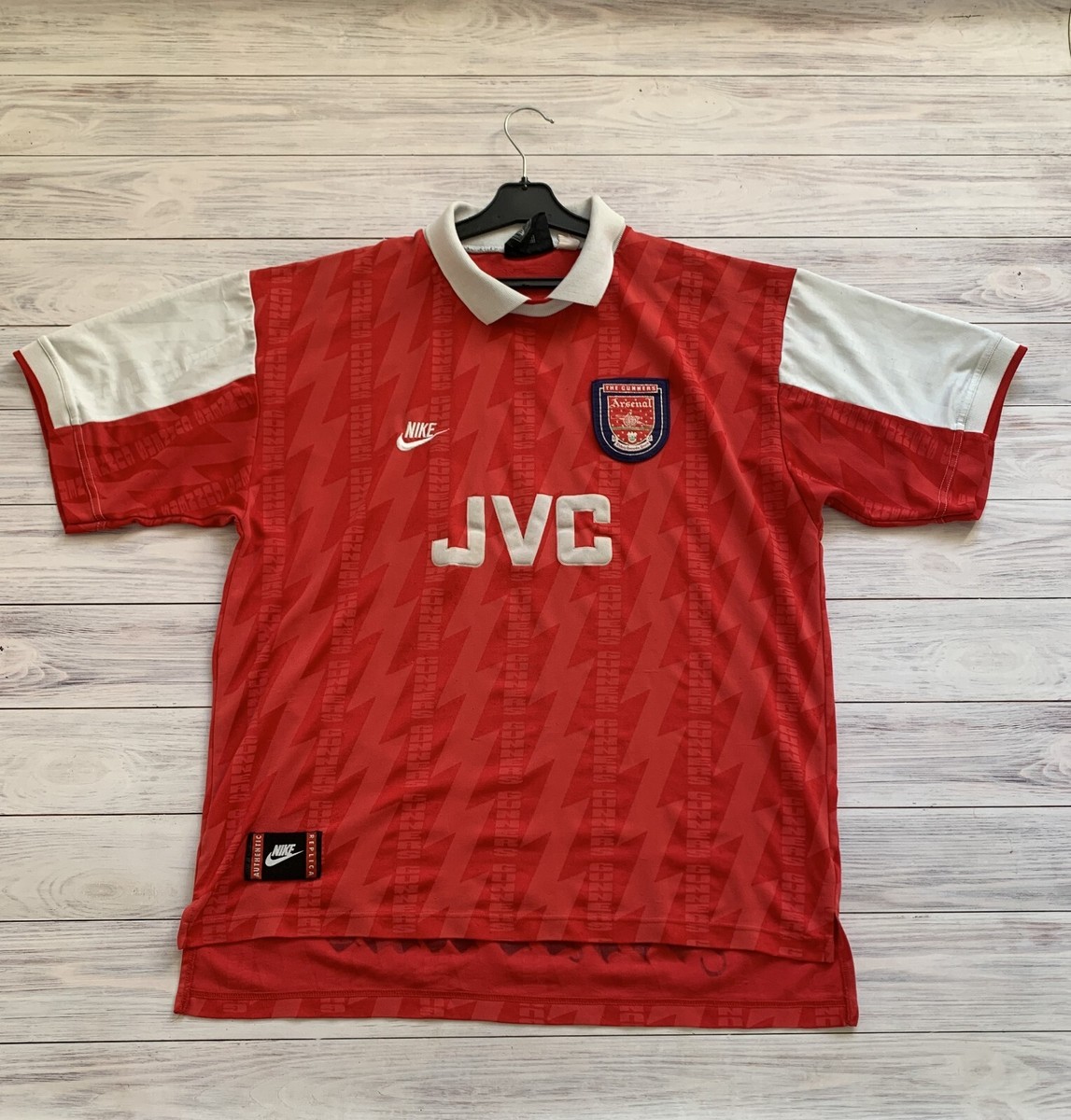 Arsenal 1994 1995 1996 Home football soccer shirt jersey Nike size