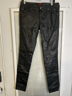 Tripp NYC Pants Womens Size 29/9 Vinyl Faux Leather Daang Goodman Goth Emo 