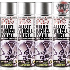 4 Etech Pro Alloy Wheel Refurbish Refresh Spray Paint - Chromium Bright Silver
