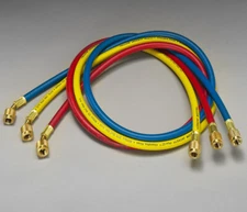 Yellow Jacket 21986 PLUS II™ 72" Charging Hose (RYB) 3-Pack - Standard 1/4" 