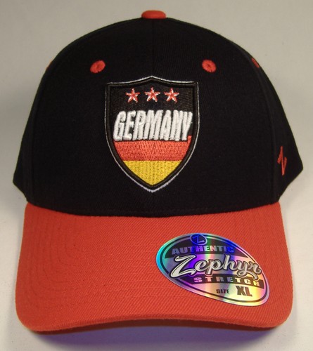 GERMANY FUTBOL SOCCER ZEPHYR STRETCH FIT Z HAT CAP FIFA WORLD CUP NWT M / LARGE - Picture 5 of 5